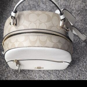 Coach leather backpack